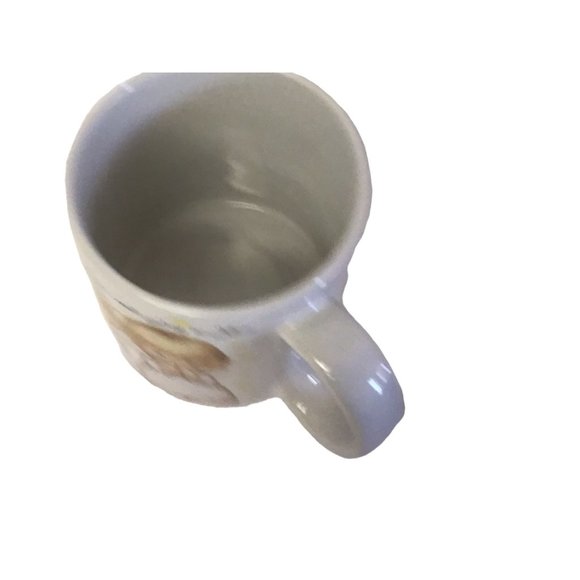 Hallmark Mug Cup Porcelain Angels Peace Love and Joy 1970s Size 3.5" L x 3" W - Picture 9 of 9